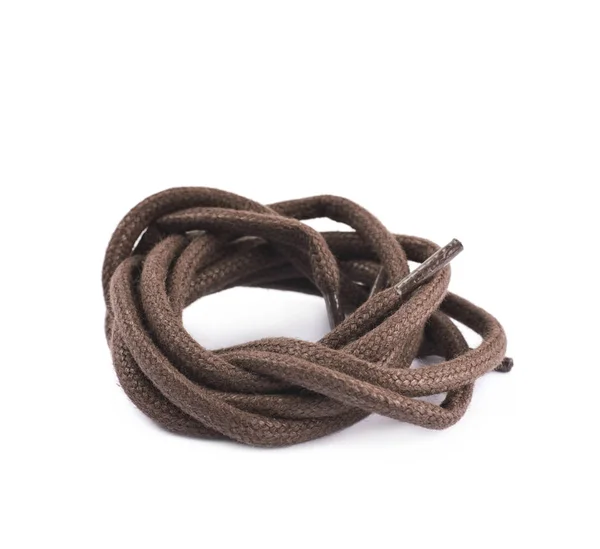 Single shoe lace string folded — Stock Photo, Image
