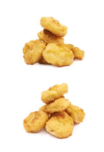 Σύνθεση nugget Κοτόπουλο πανέ απομονωθεί — Φωτογραφία Αρχείου