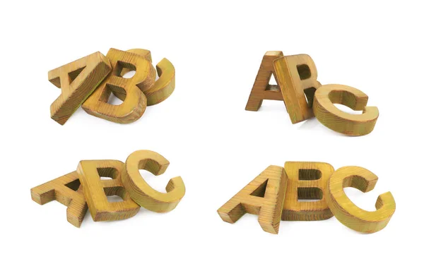 Compoziția literelor ABC izolată — Fotografie, imagine de stoc