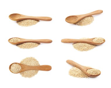 Tahıl quinoa tohumları izole yığını
