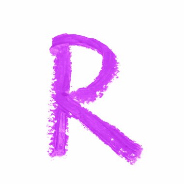 İzole tek abc harf sembol