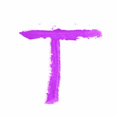 İzole tek abc harf sembol