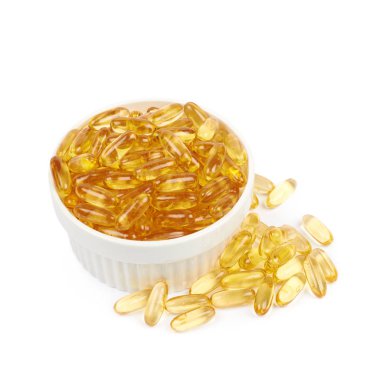 Kase izole softgel hapları dolu