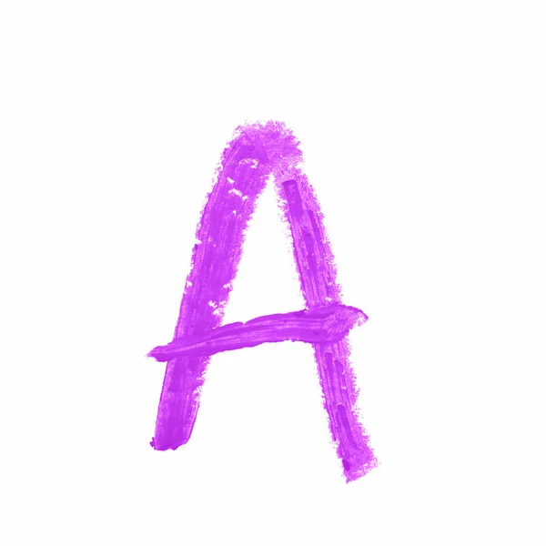 Одинарний символ абс-літери ізольовано — стокове фото