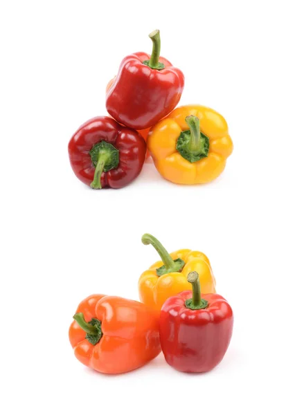 Pile of peppers isolated — Stock Photo, Image
