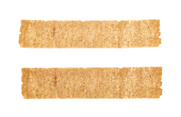 Ενιαία τραγανό ψωμί τσιπ απομονωμένες — Φωτογραφία Αρχείου