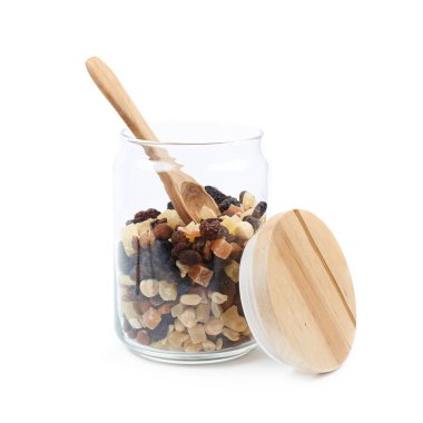 Fındık ve kuru meyve kavanoz