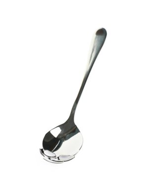 İzole çay kaşığı şeklinde kafatası