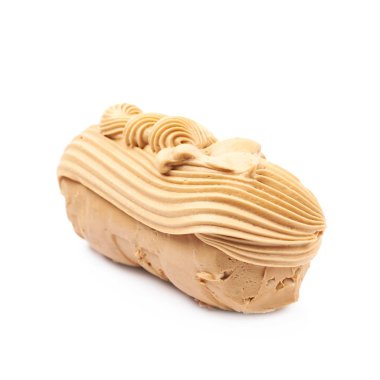 Kremalı tatlı kaçık fudge izole