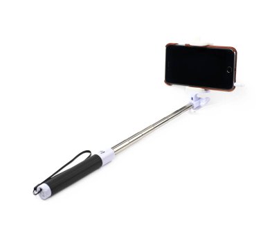 Selfie sopa bir telefon ile monte