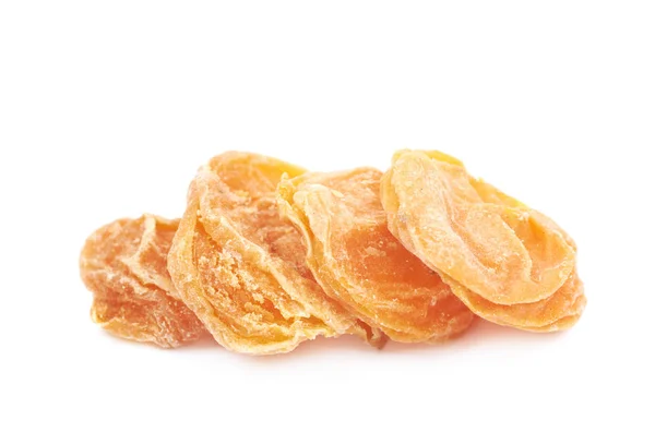 Pile of dried apricots isolated — Stock Photo, Image