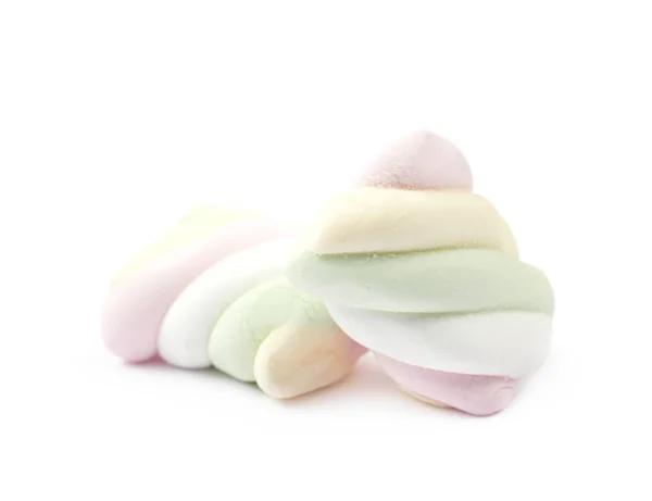 Pilha de doces de marshmallow isolados — Fotografia de Stock