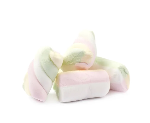 Pilha de doces de marshmallow isolados — Fotografia de Stock