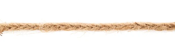 亚麻织物绳状的字符串的行 — 图库照片