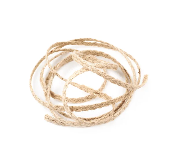 Σωρός από μια συμβολοσειρά σκοινί απομονωμένες — Φωτογραφία Αρχείου