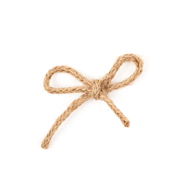 Nudo de lona cuerda nudo aislado — Foto de Stock