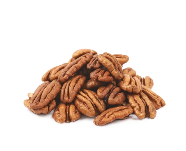 Pile de noix de pécan isolées — Photo