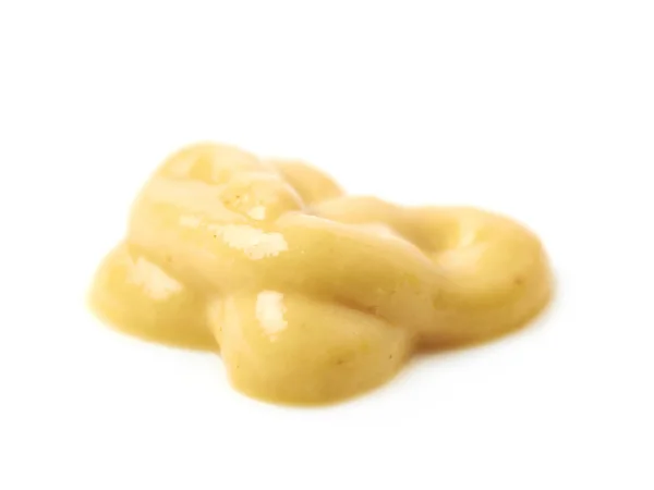 Splash of a mustard souce isolated — Stock Photo, Image