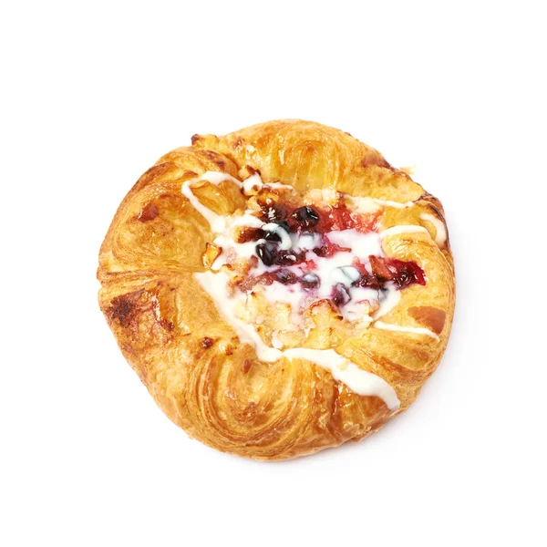 Sweet pastry bun isolated — Stock Photo, Image