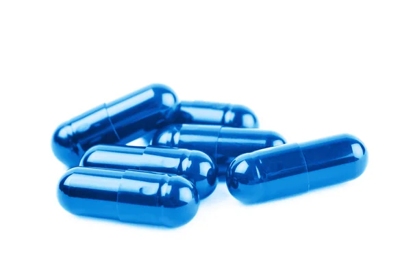 Pile of softgel capsule pills — Stock Photo, Image