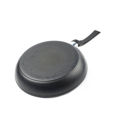 Metal siyah kızartma tavası izole
