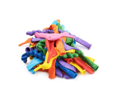 Birden çok unblown balonlar izole yığını