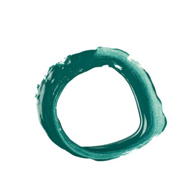 İzole bir boya vuruş ile yapılmış daire