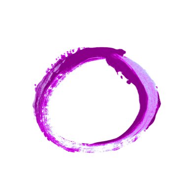 İzole bir boya vuruş ile yapılmış daire