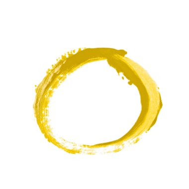 İzole bir boya vuruş ile yapılmış daire