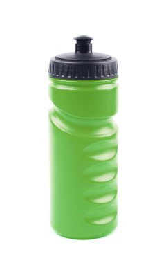 Plastik spor su şişesi izole
