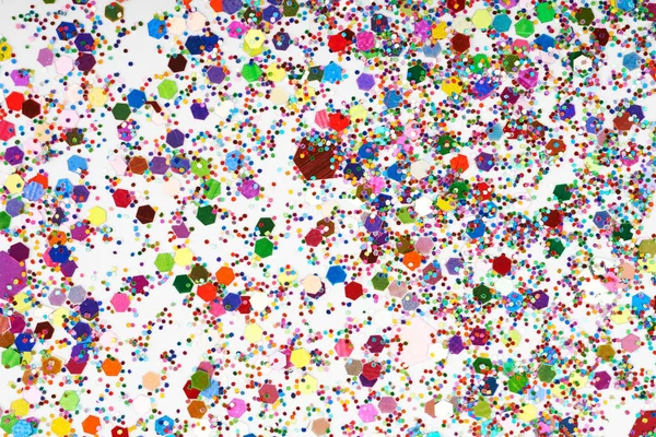 Ytan belagd med färgglada paljetter — Stockfoto
