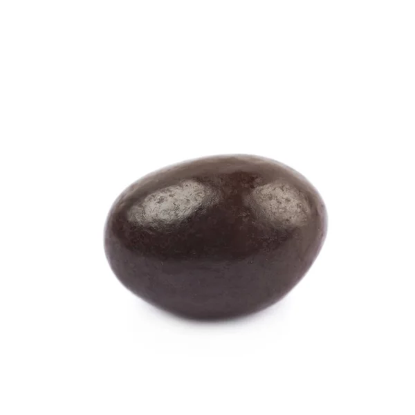 Pojedynczy czekoladowe cukierki na białym tle — Zdjęcie stockowe