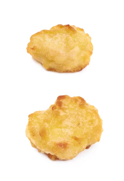 Ekmekli Tavuk nugget kompozisyon izole — Stok fotoğraf