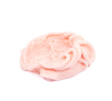 İzole krema buzlanma bulaşmış