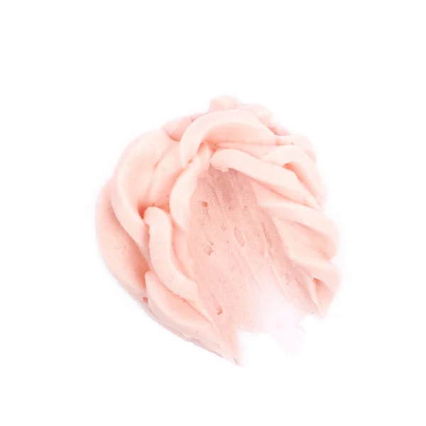 Vlekkerig glazuur crème geïsoleerd — Stockfoto