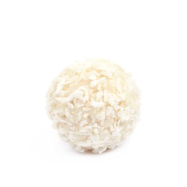 Beyaz çikolata topu şeker izole