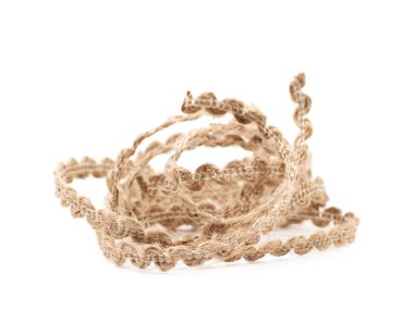 İzole keten ip dize yığını