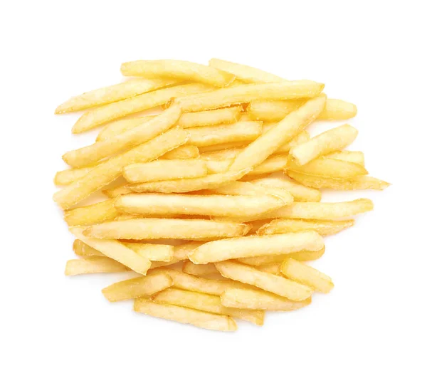 Mucchio di patatine fritte isolato — Foto Stock