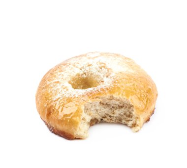 Bütün çörek çörek pasta izole