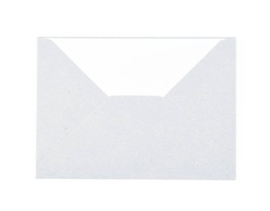 Beyaz kağıt zarf izole
