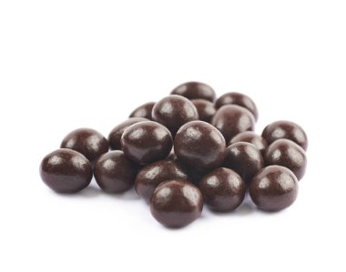 Çikolata şekerleme izole yığını