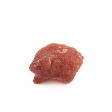 İzole tek kızarmış domuz pastırması küp