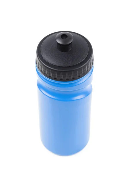 Plastová sportovní láhev s vodou, samostatný — Stock fotografie