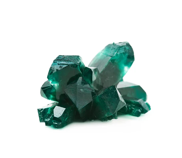 Выращенный кристалл соли изолирован — стоковое фото