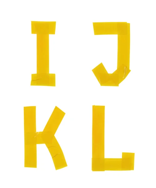 Symbole litery wykonane z Taśmy izolacyjne — Zdjęcie stockowe