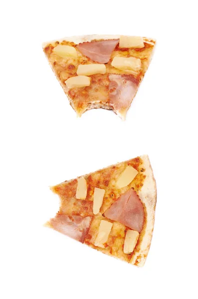 하와이안 피자 구성 절연 — 스톡 사진