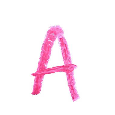 İzole tek abc harf sembol