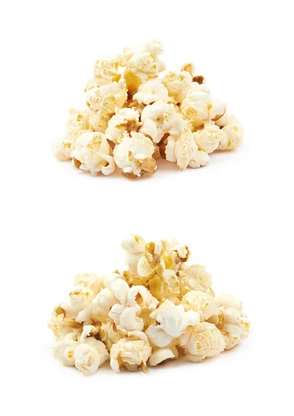 Haufen Popcorn-Flocken isoliert — Stockfoto