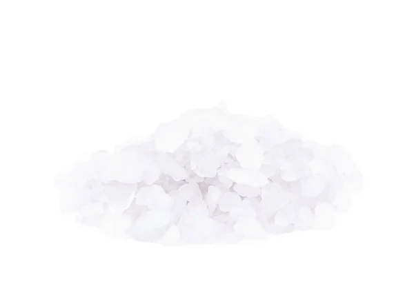 Mucchio di cristalli di sale isolato — Foto Stock
