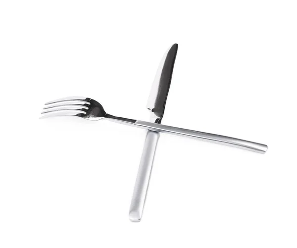 Нож и вилка для ужина — стоковое фото